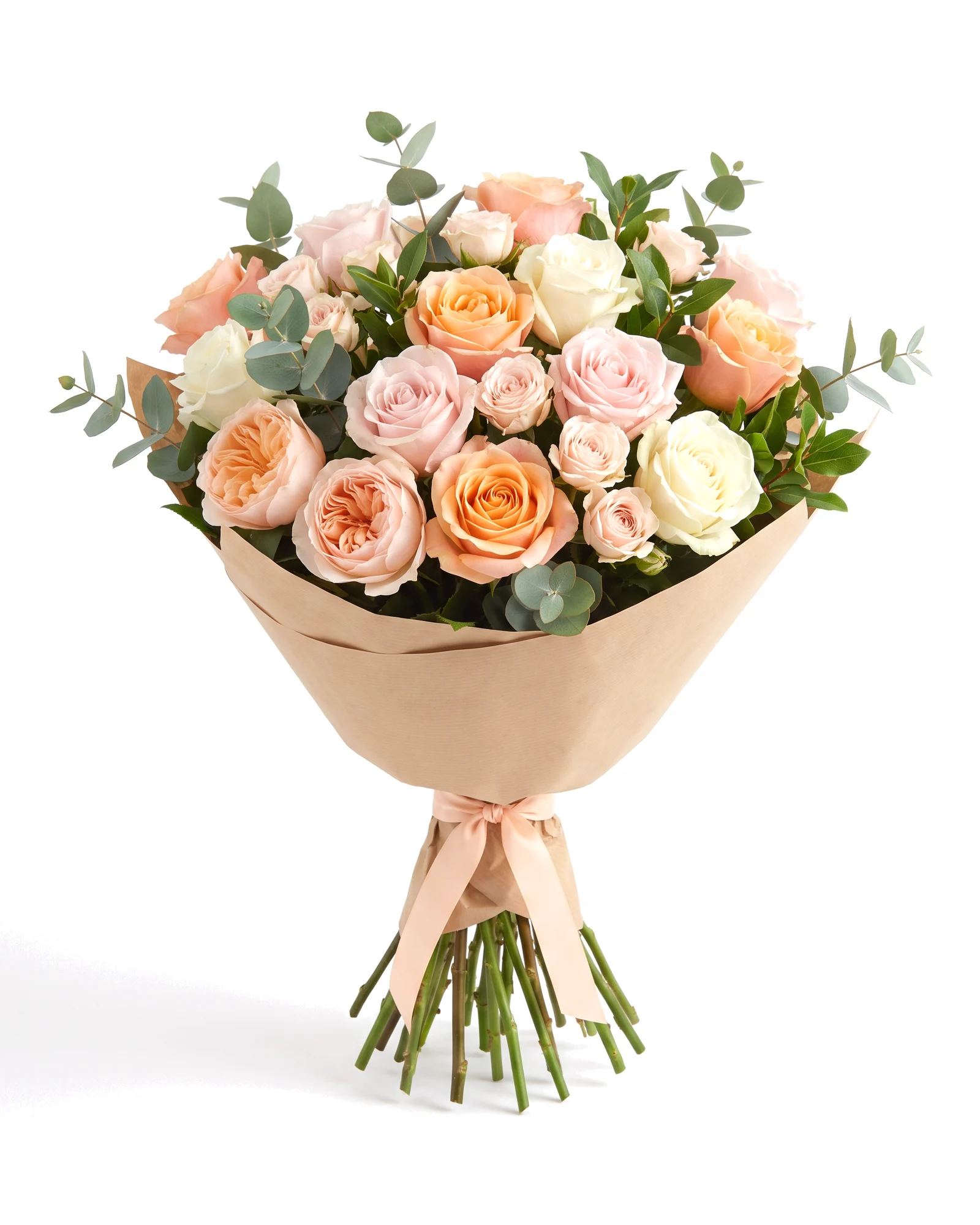 Mixed Pastel Rose Bunch