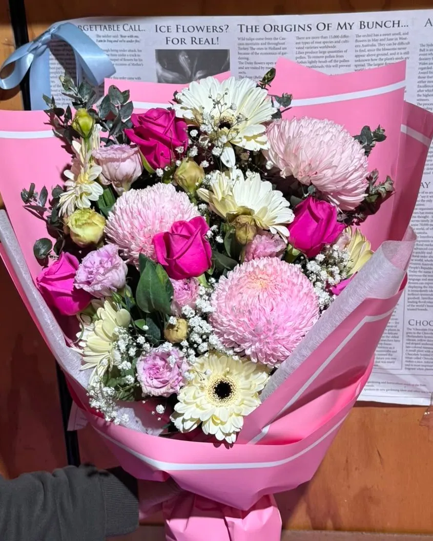 Pink Chrysanthemum & Gerbera Bouquet