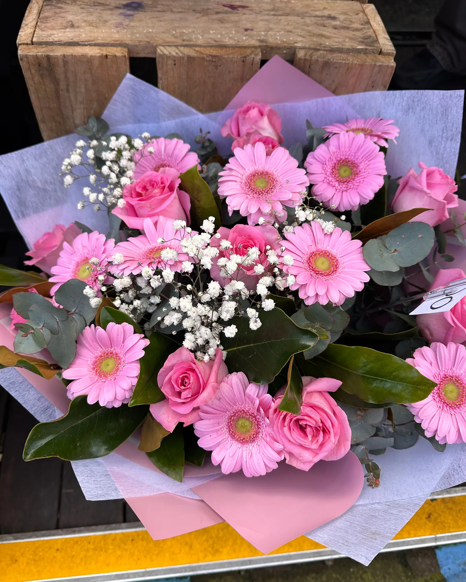 Pink Gerbera & Rose Bouquet