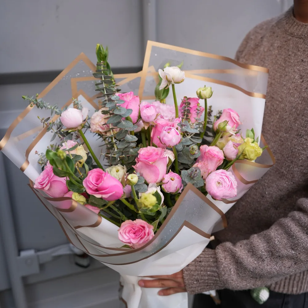 Romantic Peony & Rose Bunch - view 2